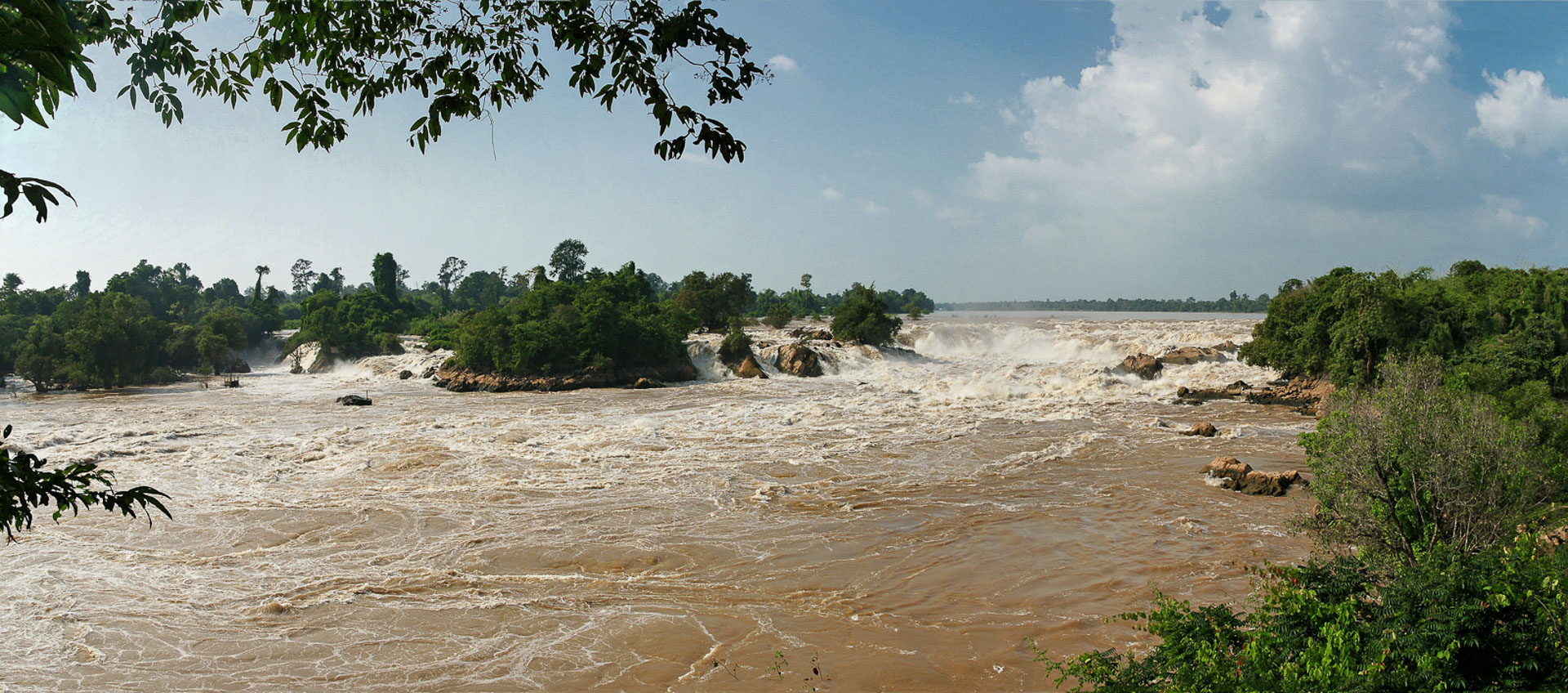 Khone Papheng Wasserfall - der größte Wasserfall Südostasiens